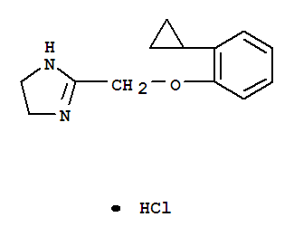 1H-Imidazole,2-[(2-cyclopropylphenoxy)methyl]-4,5-dihydro-, hydrochloride (1:1)