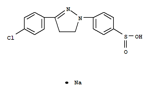 Benzenesulfinic acid,4-[3-(4-chlorophenyl)-4,5-dihydro-1H-pyrazol-1-yl]-, sodium salt (1:1)