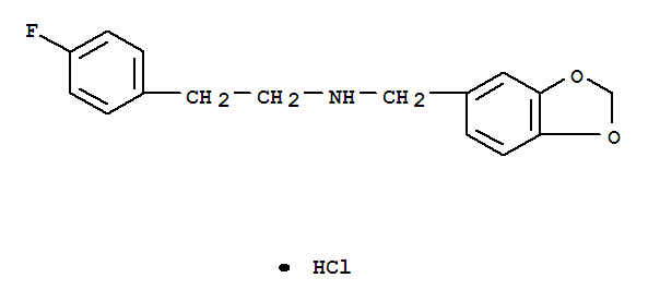 1,3-Benzodioxole-5-methanamine,N-[2-(4-fluorophenyl)ethyl]-, hydrochloride (1:1)