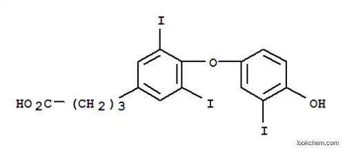 Molecular Structure of 4374-61-2 (Benzenebutanoic acid,4-(4-hydroxy-3-iodophenoxy)-3,5-diiodo-)