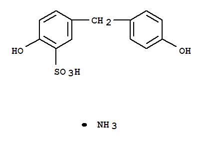 Benzenesulfonic acid,2-hydroxy-5-[(4-hydroxyphenyl)methyl]-, ammonium salt (1:1)