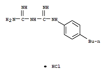 Imidodicarbonimidicdiamide, N-(4-butylphenyl)-, hydrochloride (1:1) cas  51388-18-2