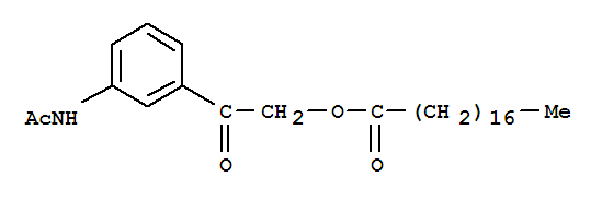 Octadecanoic acid,2-[3-(acetylamino)phenyl]-2-oxoethyl ester