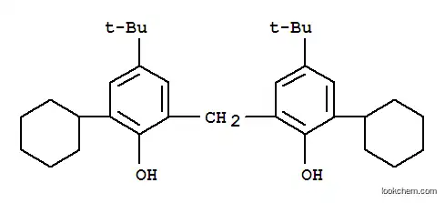Molecular Structure of 55252-55-6 (2,2'-methylenebis[4-tert-butyl-6-cyclohexylphenol])