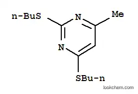 Molecular Structure of 55749-49-0 (2,4-bis(butylsulfanyl)-6-methylpyrimidine)