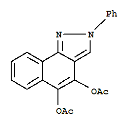 2H-Benz[g]indazole-4,5-diol,2-phenyl-, 4,5-diacetate