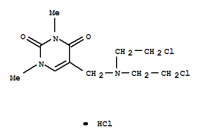 2,4(1H,3H)-Pyrimidinedione,5-[[bis(2-chloroethyl)amino]methyl]-1,3-dimethyl-, hydrochloride (1:1) cas  58370-99-3
