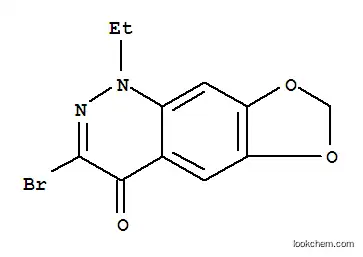 Molecular Structure of 58561-09-4 (3-BROMO-1-ETHYL-1,4-DIHYDRO[1,3]DIOXOLO[4,5-G]CINNOLIN-4-ONE)