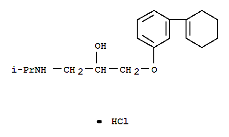 2-Propanol,1-[3-(1-cyclohexen-1-yl)phenoxy]-3-[(1-methylethyl)amino]-, hydrochloride (1:1)