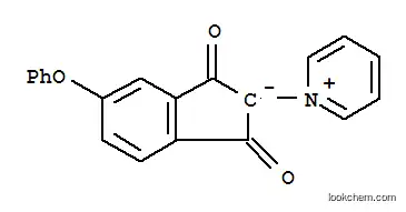 Molecular Structure of 59804-78-3 (Pyridinium,1-(2,3-dihydro-1,3-dioxo-5-phenoxy-1H-inden-2-yl)-, inner salt)