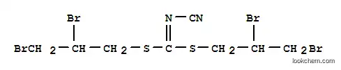 Molecular Structure of 60222-99-3 (Cyanocarbonimidodithioic acid bis(2,3-dibromopropyl) ester)