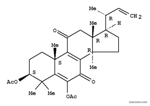 Molecular Structure of 60915-52-8 (17-(but-3-en-2-yl)-4,4,10,13,14-pentamethyl-7,11-dioxo-2,3,4,7,10,11,12,13,14,15,16,17-dodecahydro-1H-cyclopenta[a]phenanthrene-3,6-diyl diacetate (non-preferred name))