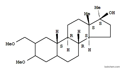Molecular Structure of 6133-32-0 (Estran-17-ol,3-methoxy-2-(methoxymethyl)-17-methyl-, (17b)- (9CI))