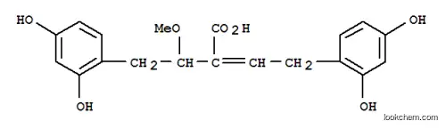 Molecular Structure of 62070-48-8 (α-[2-(2,4-Dihydroxyphenyl)ethylidene]-2,4-dihydroxy-β-methoxybenzenebutanoic acid)