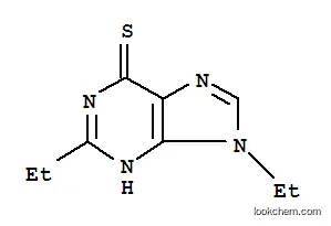 Molecular Structure of 6223-60-5 (2,9-diethyl-3,9-dihydro-6H-purine-6-thione)