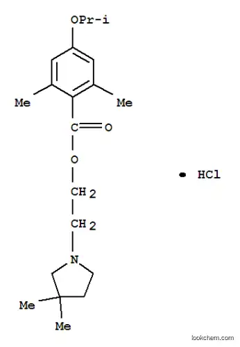Molecular Structure of 6285-43-4 (2-(3,3-dimethylpyrrolidin-1-yl)ethyl 2,6-dimethyl-4-(propan-2-yloxy)benzoate)
