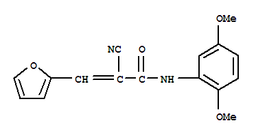 2-Propenamide,2-cyano-N-(2,5-dimethoxyphenyl)-3-(2-furanyl)- cas  6291-12-9