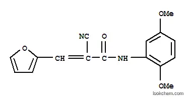 Molecular Structure of 6291-12-9 ((2E)-2-cyano-N-(2,5-dimethoxyphenyl)-3-furan-2-ylprop-2-enamide)