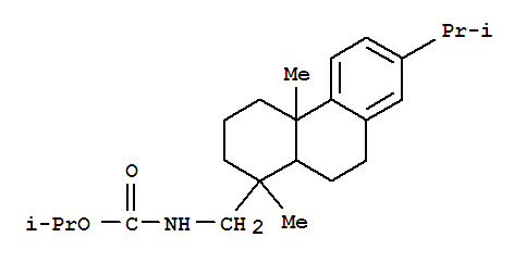 Carbamic acid,[(1,2,3,4,4a,9,10,10a-octahydro-7-isopropyl-1,4a-dimethyl-1-phenanthryl)methyl]-,isopropyl ester (8CI) cas  6301-26-4