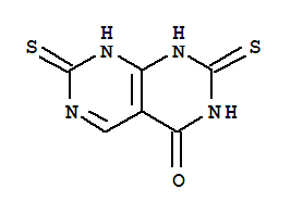 Pyrimido[4,5-d]pyrimidin-4(1H)-one,2,3,7,8-tetrahydro-2,7-dithioxo- cas  6306-09-8