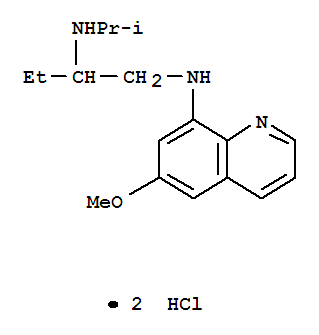 1,2-Butanediamine,N1-(6-methoxy-8-quinolinyl)-N2-(1-methylethyl)-, hydrochloride (1:2) cas  6338-99-4