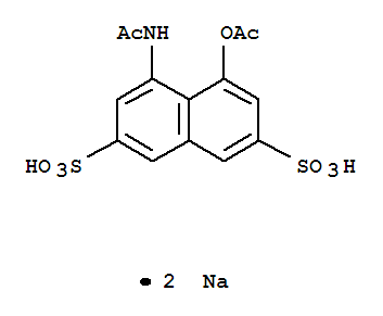 4-(acetylamino)-5-(acetyloxy)naphthalene-2,7-disulfonic acid