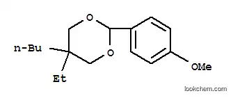 Molecular Structure of 6413-64-5 (5-butyl-5-ethyl-2-(4-methoxyphenyl)-1,3-dioxane)