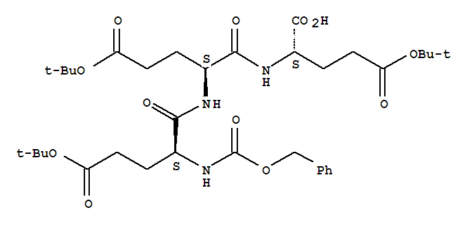 L-Glutamic acid,N-[N-[N-[(phenylmethoxy)carbonyl]-L-a-glutamyl]-L-a-glutamyl]-, 5,5',5''-tris(1,1-dimethylethyl) ester(9CI) cas  64642-50-8