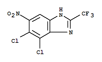1H-Benzimidazole,6,7-dichloro-5-nitro-2-(trifluoromethyl)-
