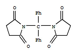 2,5-Pyrrolidinedione,1,1'-(diphenylmethylene)bis- cas  6622-10-2