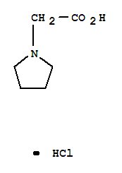 1-Pyrrolidineaceticacid, hydrochloride (1:1) cas  6628-74-6