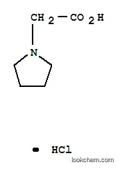 Molecular Structure of 6628-74-6 (2-pyrrolidin-1-ylacetic acid)