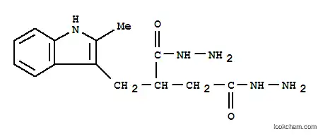 Molecular Structure of 6642-45-1 (2-[(2-methyl-1H-indol-3-yl)methyl]butanedihydrazide)
