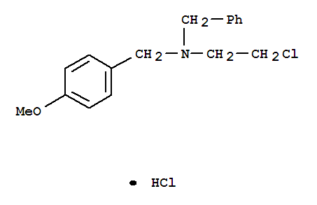 Benzenemethanamine,N-(2-chloroethyl)-4-methoxy-N-(phenylmethyl)-, hydrochloride (1:1)