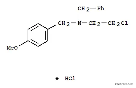 Molecular Structure of 67195-44-2 (N-benzyl-2-chloro-N-(4-methoxybenzyl)ethanaminium chloride)