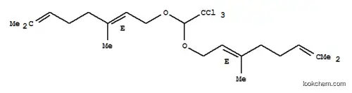 Molecular Structure of 68140-44-3 (1,1'-[(2,2,2-Trichloroethylidene)bis(oxy)]bis[(2E)-3,7-dimethyl-2,6-octadiene])