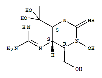1H,10H-Pyrrolo[1,2-c]purine-10,10-diol,2-amino-3a,4,5,6,8,9-hexahydro-5-hydroxy-4-(hydroxymethyl)-6-imino-,(3aS,4R,10aS)-