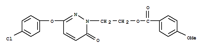 Benzoic acid,4-methoxy-, 2-[3-(4-chlorophenoxy)-6-oxo-1(6H)-pyridazinyl]ethyl ester
