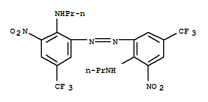 2-NITRO-6-[3-NITRO-2-PROPYLAMINO-5-(TRIFLUOROMETHYL)PHENYL]DIAZENYL-N- PROPYL-4-(TRIFLUOROMETHYL)ANILINE