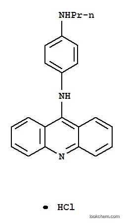 Molecular Structure of 69242-88-2 (4-(acridin-9-ylamino)-N-propylanilinium chloride)