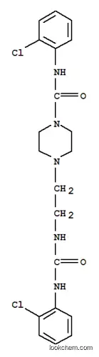 Molecular Structure of 6951-24-2 (N-(2-chlorophenyl)-4-(2-{[(2-chlorophenyl)carbamoyl]amino}ethyl)piperazine-1-carboxamide)