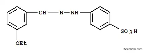 Molecular Structure of 6952-25-6 (4-[2-(3-ethoxybenzylidene)hydrazinyl]benzenesulfonic acid)