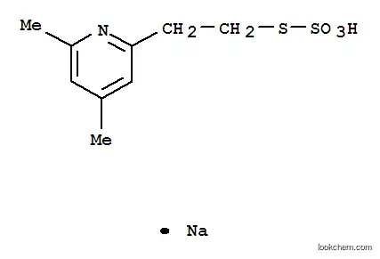 Molecular Structure of 69603-92-5 (S-[2-(4,6-dimethylpyridin-2-yl)ethyl] hydrogen sulfurothioate)