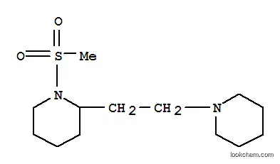 Molecular Structure of 6965-32-8 (1-(methylsulfonyl)-2-[2-(piperidin-1-yl)ethyl]piperidine)