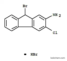 Molecular Structure of 6966-98-9 (9H-Fluoren-2-amine,9-bromo-3-chloro-, hydrobromide (1:1))