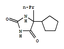 2,4-Imidazolidinedione,5-cyclopentyl-5-propyl- cas  6969-85-3