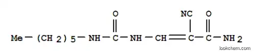 Molecular Structure of 6976-83-6 ((Z)-2-cyano-3-(hexylcarbamoylamino)prop-2-enamide)