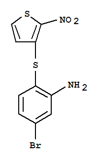 Benzenamine,5-bromo-2-[(2-nitro-3-thienyl)thio]-