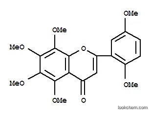 Molecular Structure of 70460-30-9 (2-(2,5-dimethoxyphenyl)-5,6,7,8-tetramethoxy-4H-chromen-4-one)