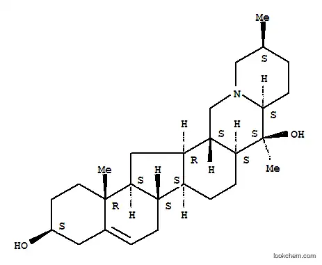 Molecular Structure of 70598-85-5 (Cevane-3,20-diol,5,6-didehydro-, (3b)- (9CI))